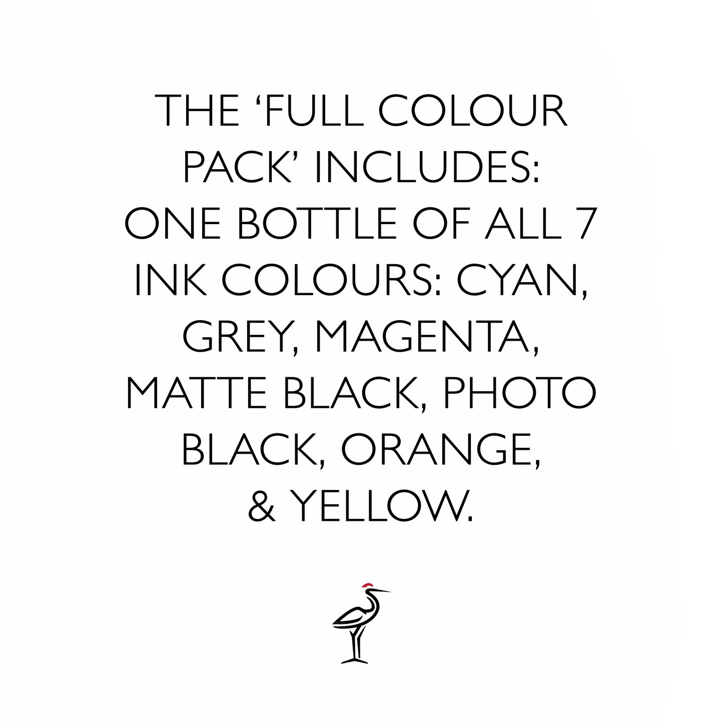 Compatible PFI-1700/2700/3700 Orange Ink Bottle for Canon imagePROGRAF PRO and GP Series (1000ml) - Full Colour Pack - Crane Inks compatible ink