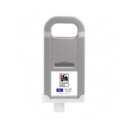 Compatible PFI-1700 Yellow Ink Cartridge for Canon PRO-2000, PRO-4000, PRO-6000 (700ml) - Blue - Crane Inks compatible ink