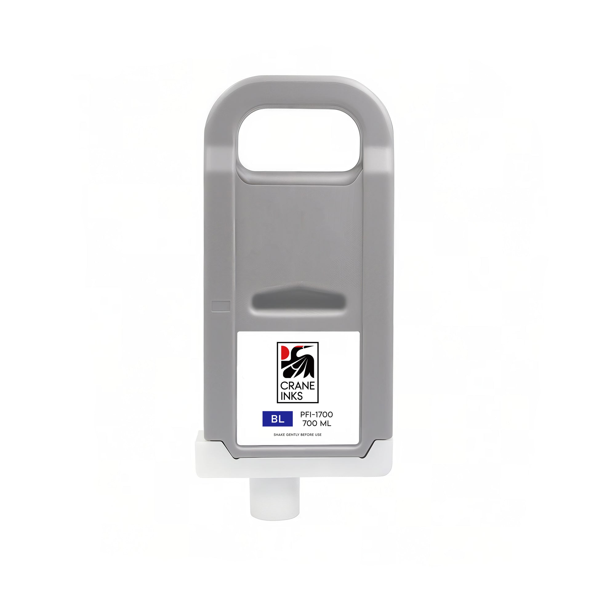 Compatible PFI-1700 Ink Cartridge for Canon imagePROGRAF PRO Series (700ml, 12 colours) - Blue - Crane Inks compatible ink