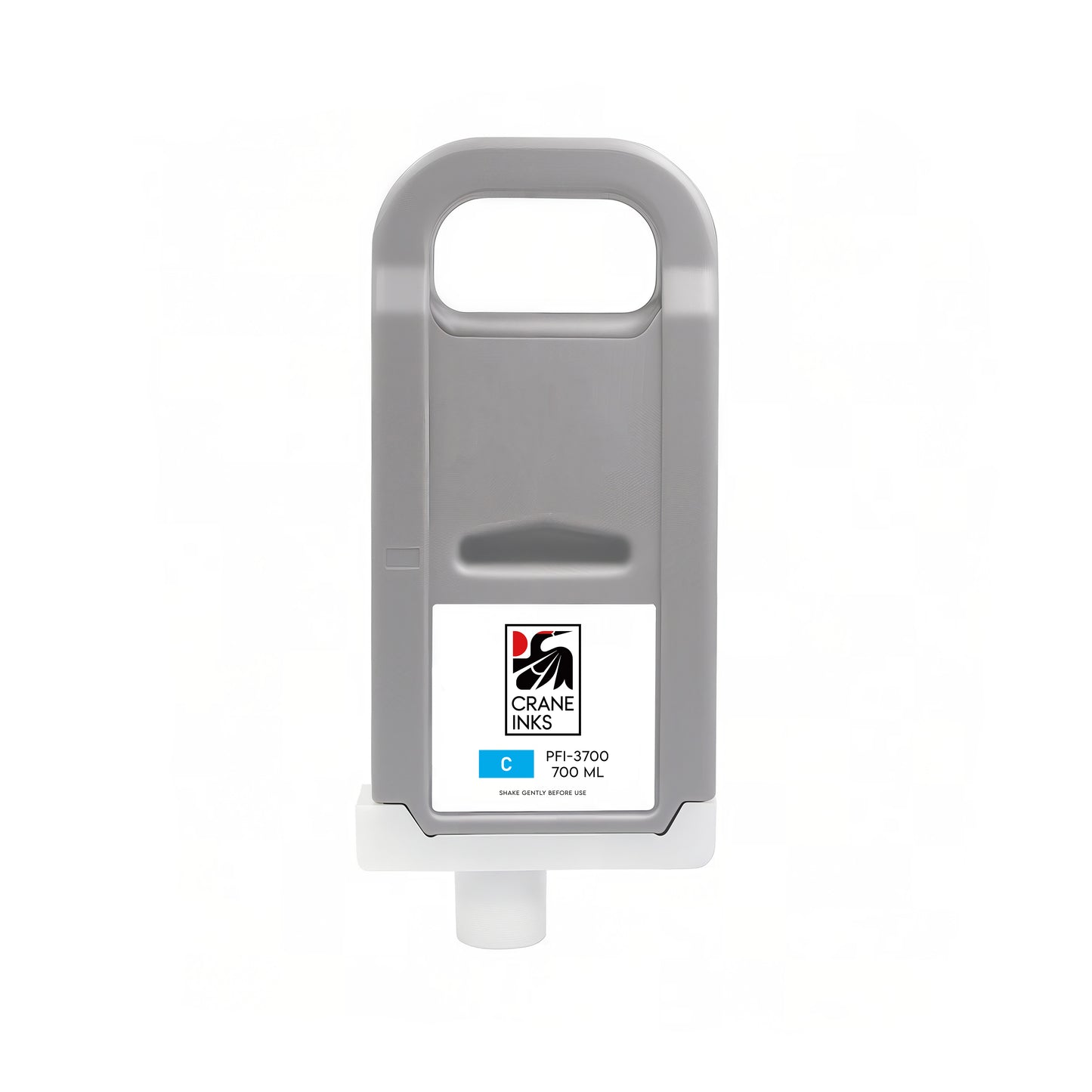 Compatible PFI-3700 Cyan Ink Cartridge for Canon PRO-2600, PRO-4600, PRO-6600 (700ml) - Cyan - Crane Inks compatible ink