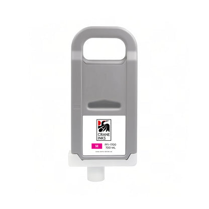 Compatible PFI-1700 Yellow Ink Cartridge for Canon PRO-2000, PRO-4000, PRO-6000 (700ml) - Magenta - Crane Inks compatible ink