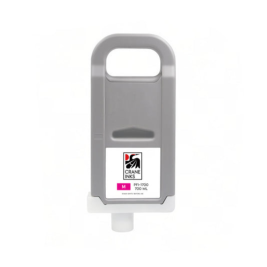 Compatible PFI-1700 Magenta Ink Cartridge for Canon PRO-2000, PRO-4000, PRO-6000 (700ml) - Magenta - Crane Inks compatible ink