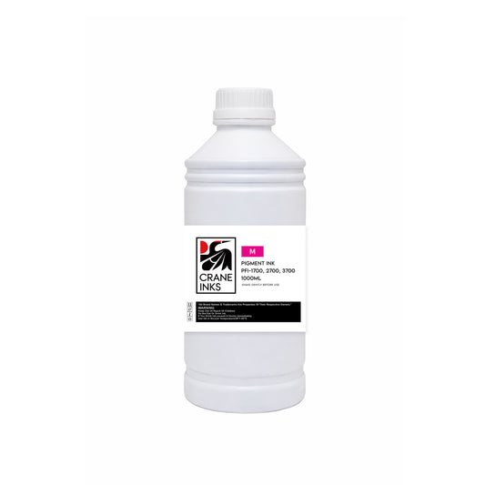 Compatible PFI-1700/2700/3700 Magenta Ink Bottle for Canon imagePROGRAF PRO and GP Series (1000ml) - Magenta - Crane Inks compatible ink