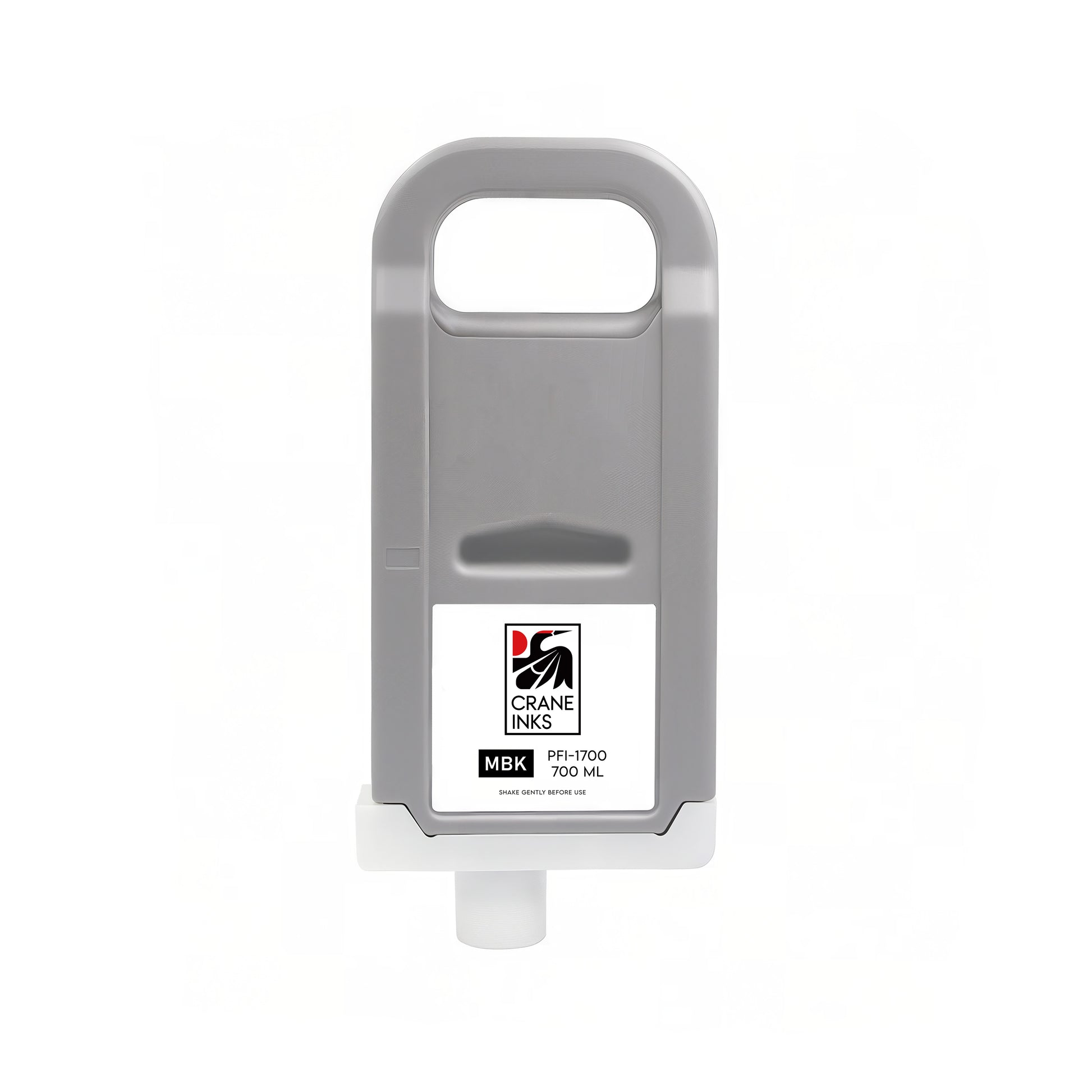 Compatible PFI-1700 Matte Black Ink Cartridge for Canon PRO-2000, PRO-4000, PRO-6000 (700ml) - Matte Black - Crane Inks compatible ink