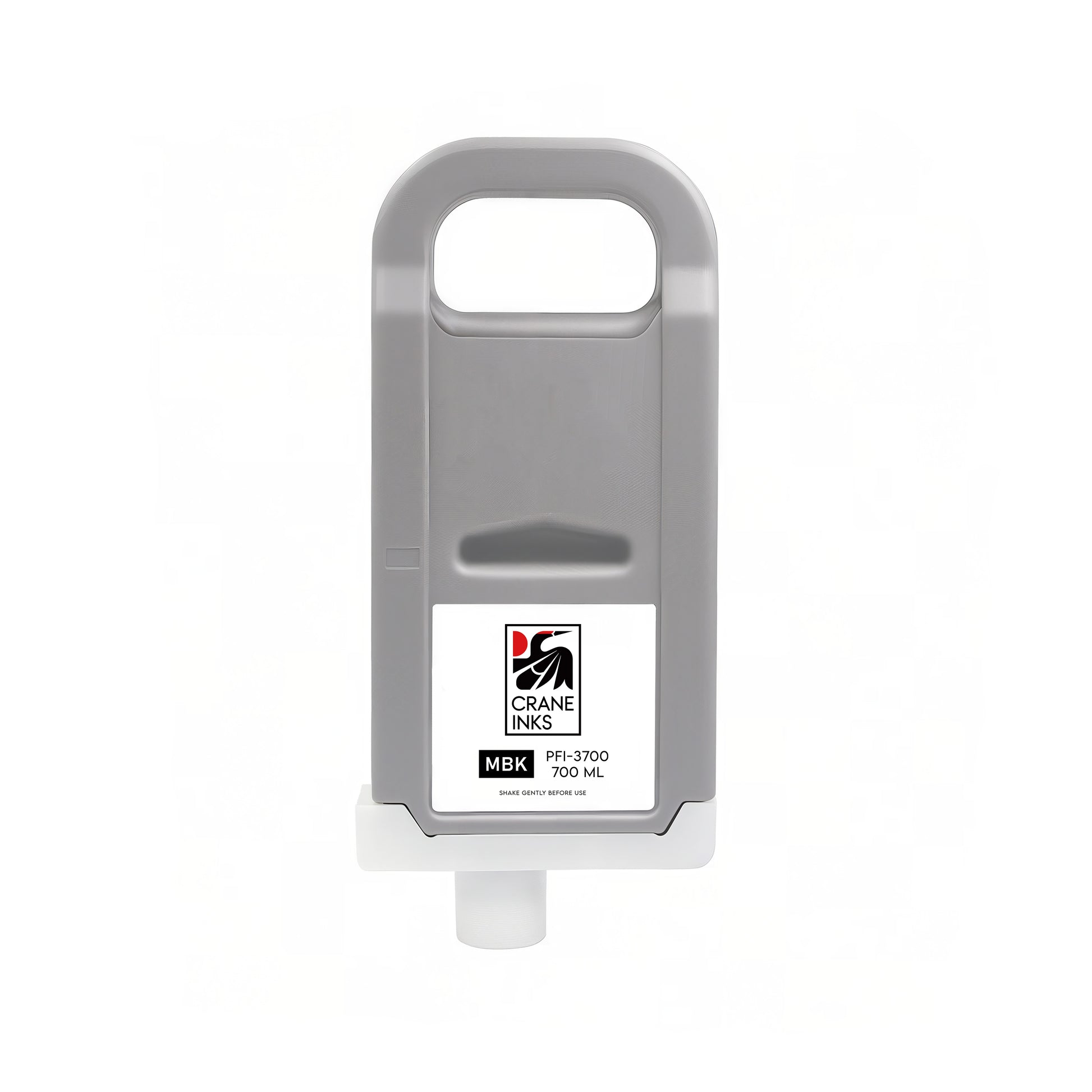 Compatible PFI-3700 Matte Black Ink Cartridge for Canon PRO-2600, PRO-4600, PRO-6600 (700ml) - Matte Black - Crane Inks compatible ink