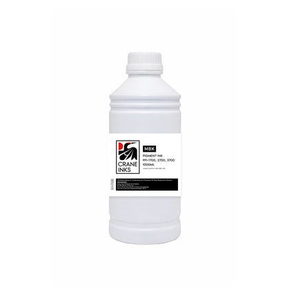 Compatible PFI-1700, PFI-2700, PFI-3700 Bulk Ink Bottle for Canon imagePROGRAF (1000ml, 7 colours) - Photo Black - Crane Inks compatible ink