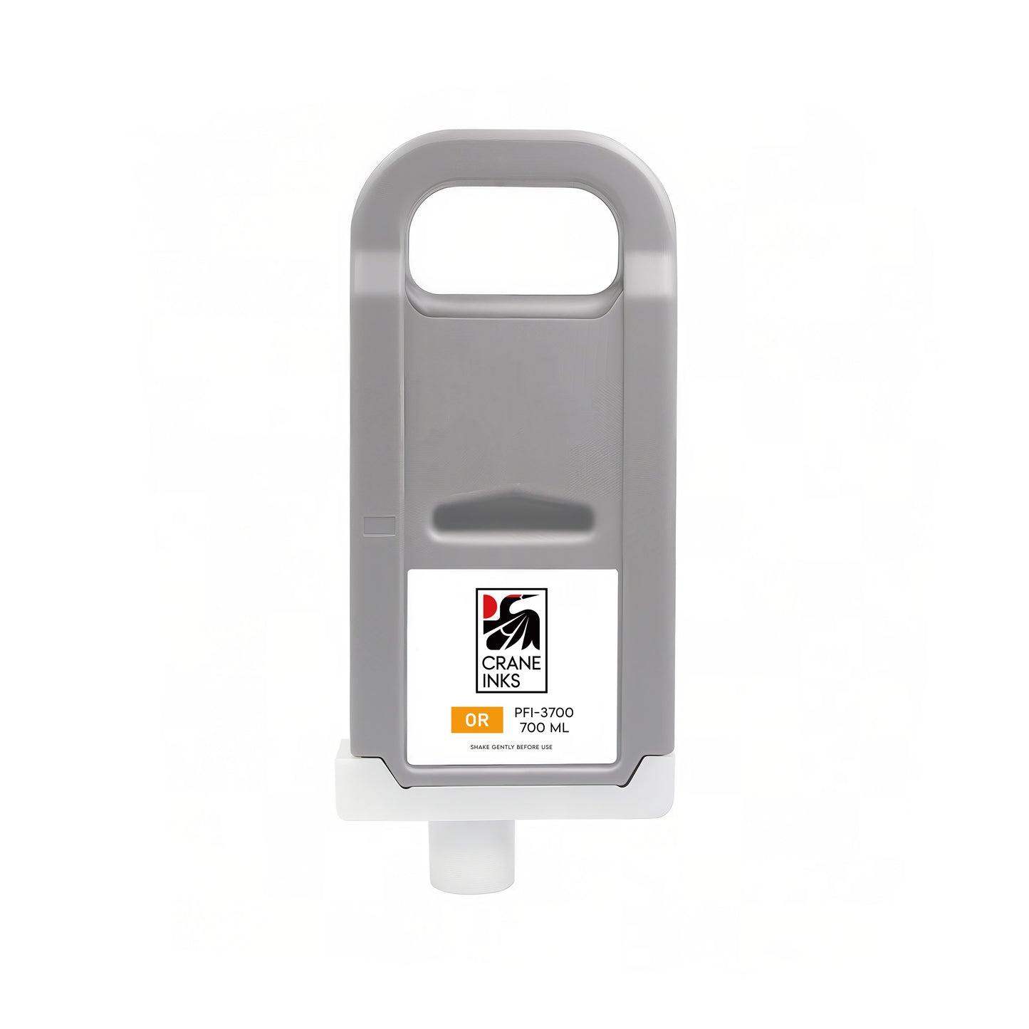 Compatible PFI-3700 Yellow Ink Cartridge for Canon PRO-2600, PRO-4600, PRO-6600 (700ml) - Orange - Crane Inks compatible ink