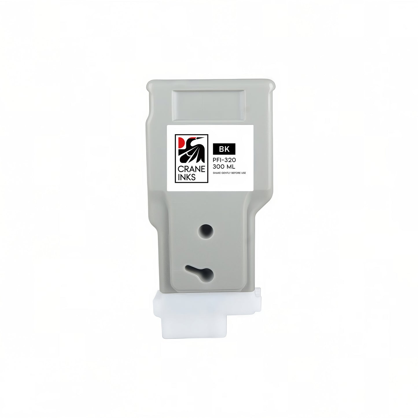 Compatible PFI-320 Black Ink Cartridge for Canon TM-200, TM-300, GP-200, GP-300 (300ml) - Black - Crane Inks compatible ink