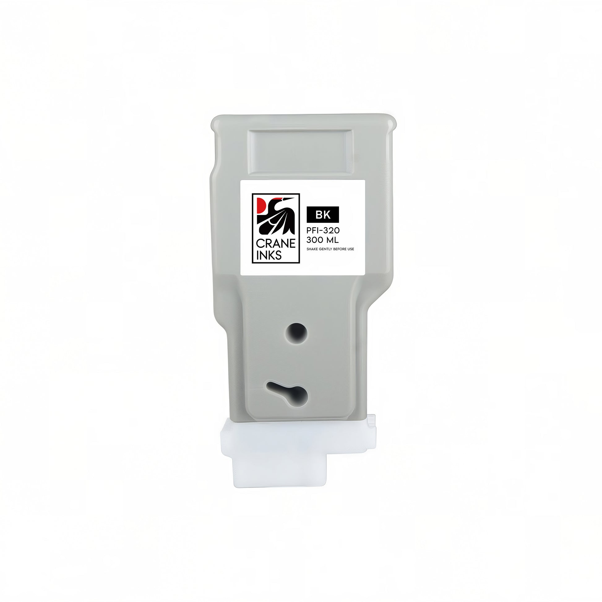 Compatible PFI-320 Black Ink Cartridge for Canon TM-200, TM-300, GP-200, GP-300 (300ml) - Black - Crane Inks compatible ink