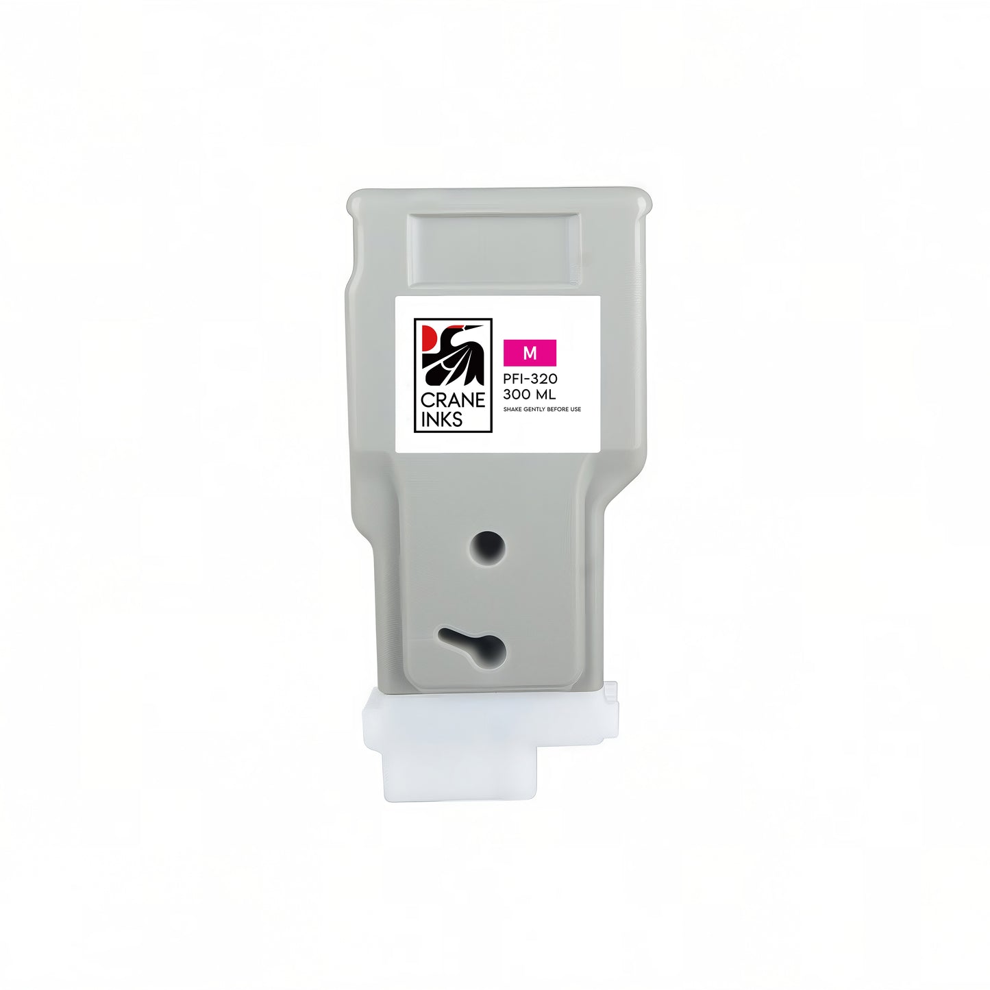 Compatible PFI-320 Matte Black Ink Cartridge for Canon TM-200, TM-300, GP-200, GP-300 (300ml) - Magenta - Crane Inks compatible ink