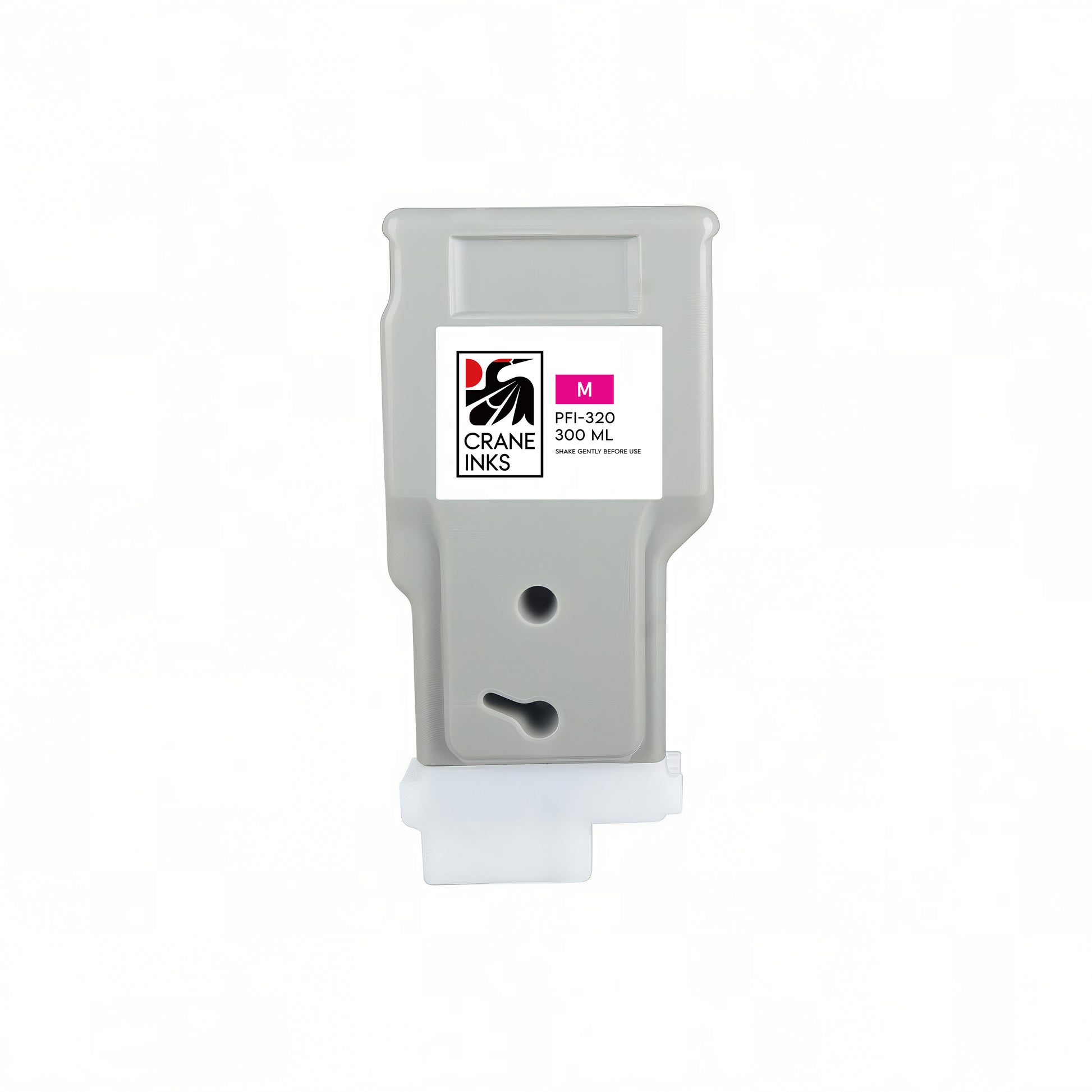 Compatible PFI-320 Magenta Ink Cartridge for Canon TM-200, TM-300, GP-200, GP-300 (300ml) - Magenta - Crane Inks compatible ink