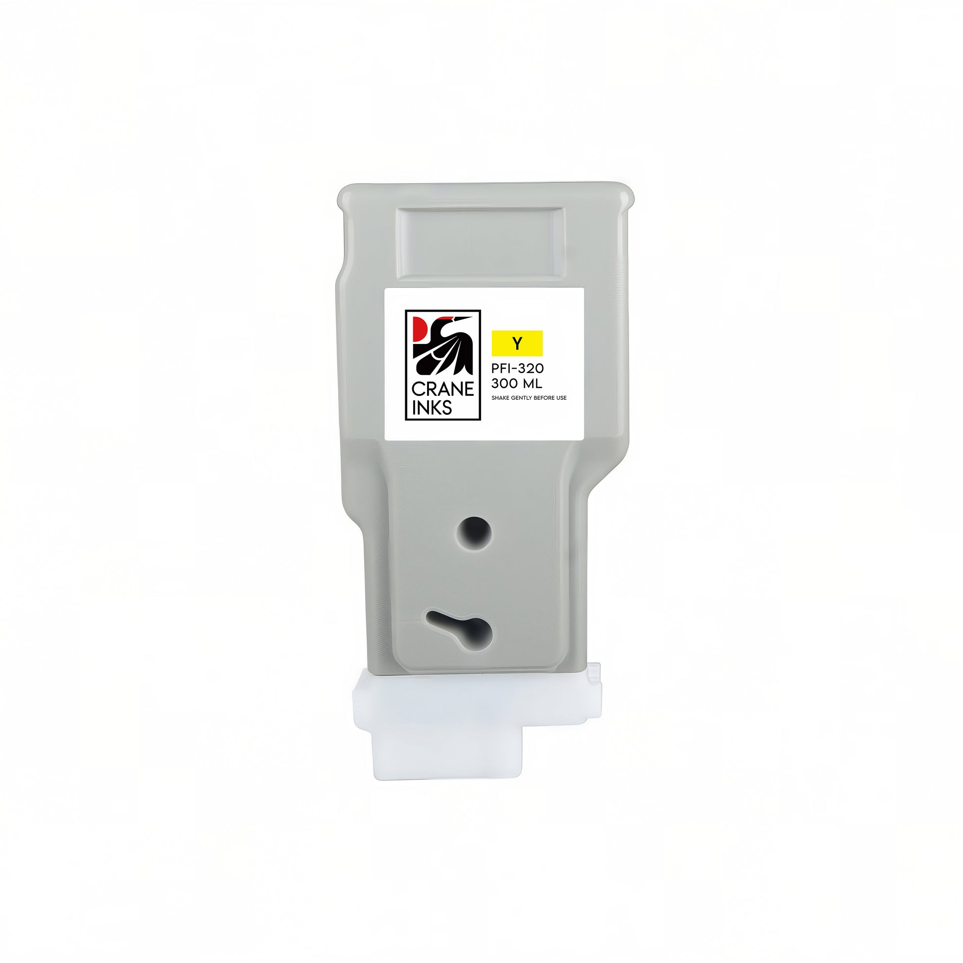 Compatible PFI-320 Yellow Ink Cartridge for Canon TM-200, TM-300, GP-200, GP-300 (300ml) - Yellow - Crane Inks compatible ink