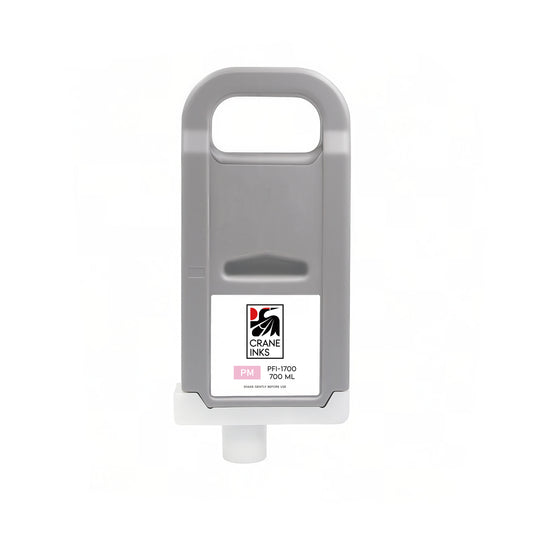 Compatible PFI-1700 Photo Magenta Ink Cartridge for Canon PRO-2000, PRO-4000, PRO-6000 (700ml) - Photo Magenta - Crane Inks compatible ink