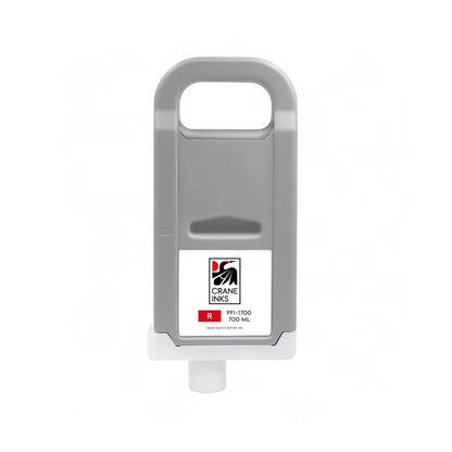 Compatible PFI-1700 Yellow Ink Cartridge for Canon PRO-2000, PRO-4000, PRO-6000 (700ml) - Red - Crane Inks compatible ink